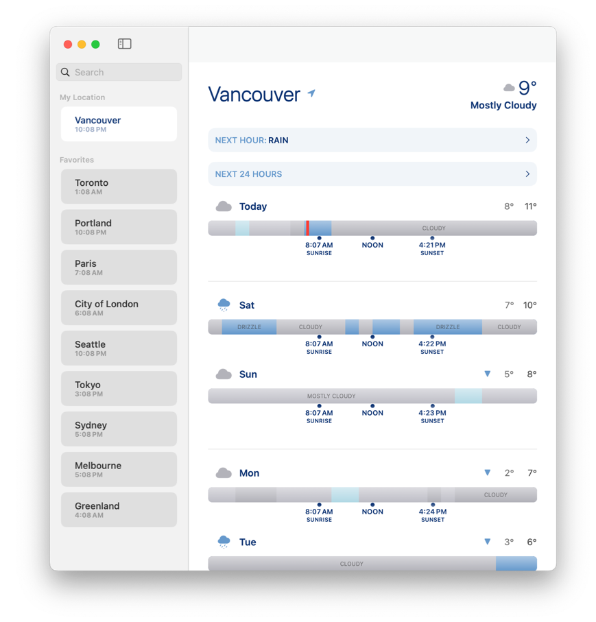 Looks Like Rain - A new weather app for iOS and Mac